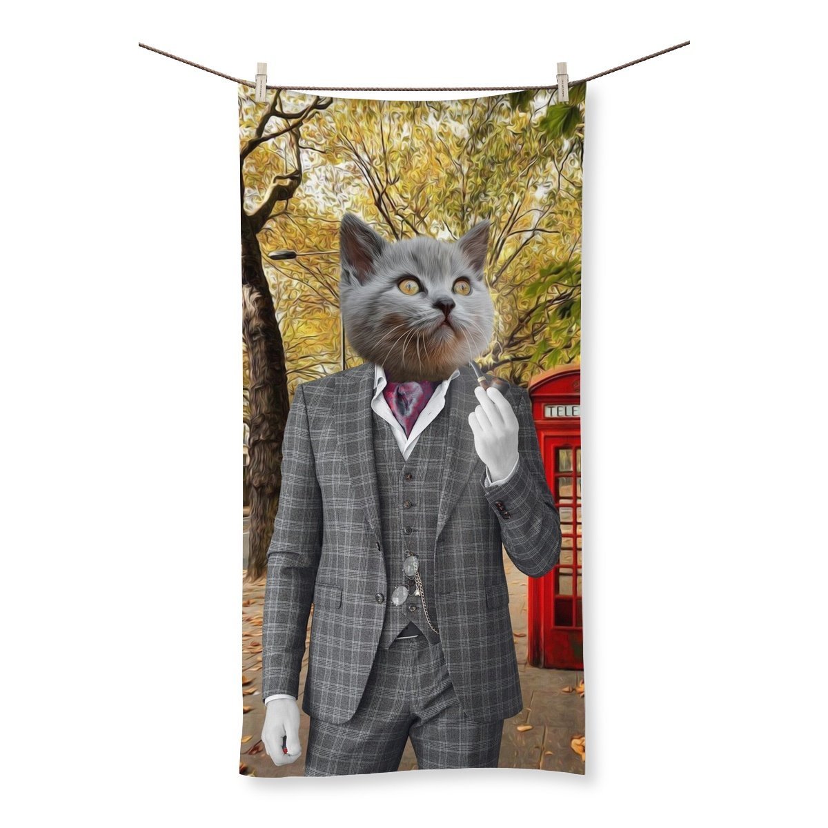 Pet Portraits | The English Gent: Custom Pet Towel | Paw & Glory