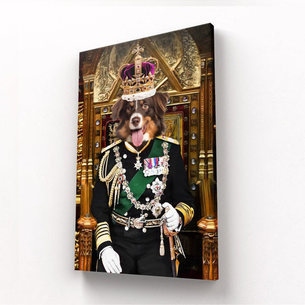 The English King: Custom Pet Canvas | custom canvas print | Paw & Glory