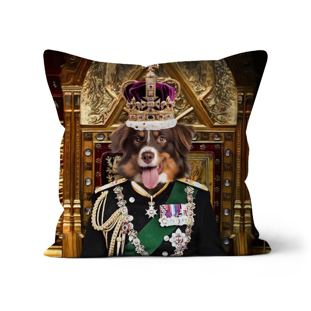 Pet Portraits | The English King: Custom Pet Pillow | Paw & Glory