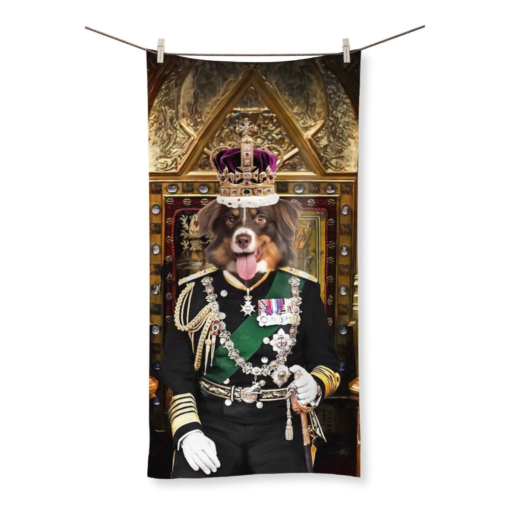 Pet Portraits | The English King: Custom Pet Towel | Paw & Glory
