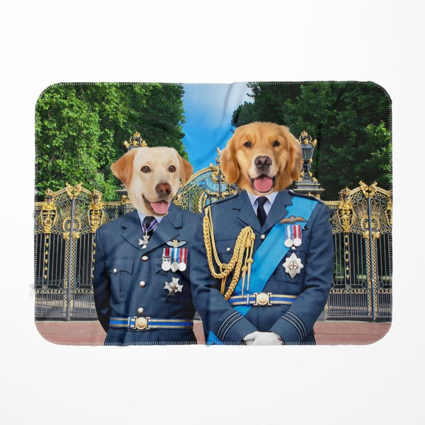 The English Princes: Custom Pet Blanket | royal pet portrait | Paw & Glory