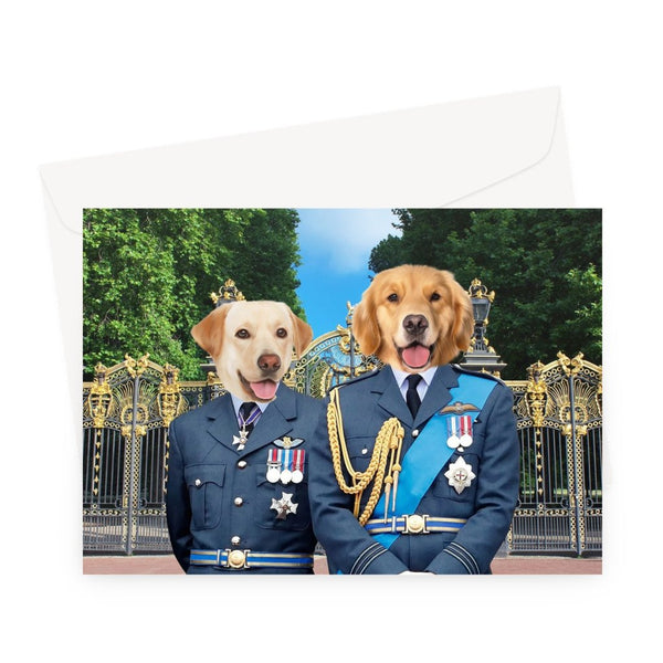 The English Princes: Custom Pet Greeting Card | royal pet portrait | Paw & Glory