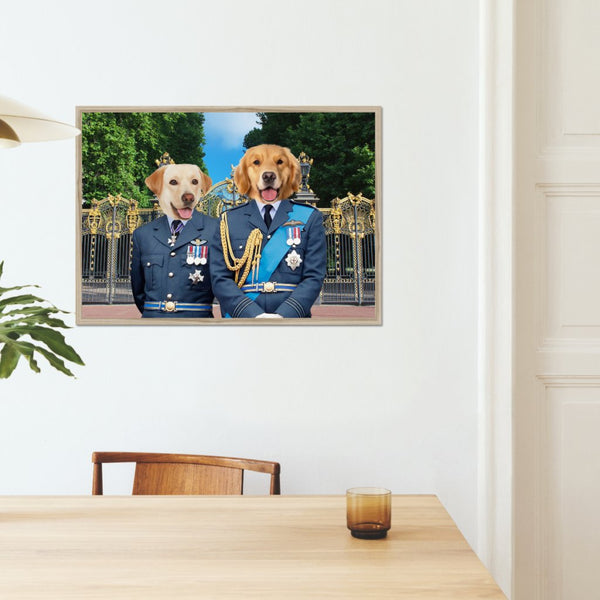 The English Princes: Custom Pet Portrait | framed pet portrait | Paw & Glory