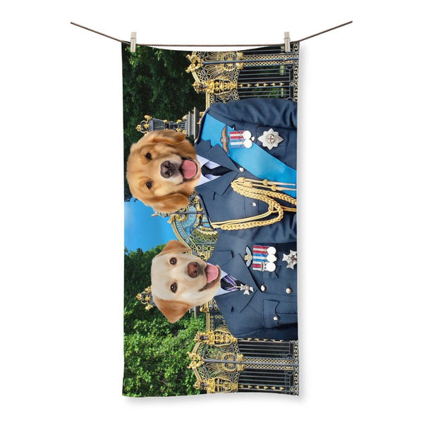 The English Princes: Custom Pet Towel | royal pet portrait | Paw & Glory