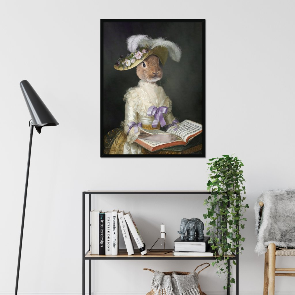Pet Portraits | The English Rose: Animal Art Framed Portrait | Paw & Glory