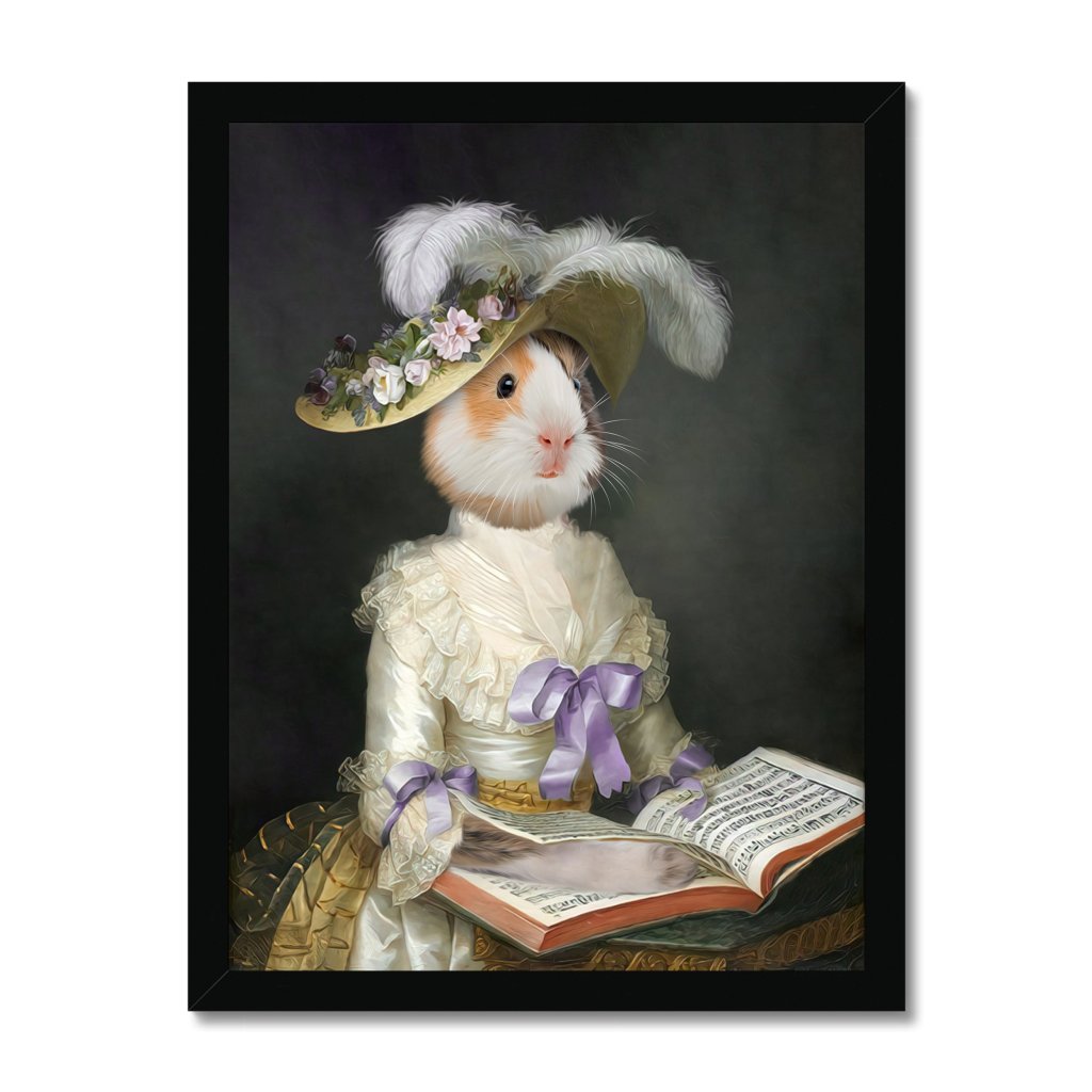 Pet Portraits | The English Rose: Animal Art Framed Portrait | Paw & Glory