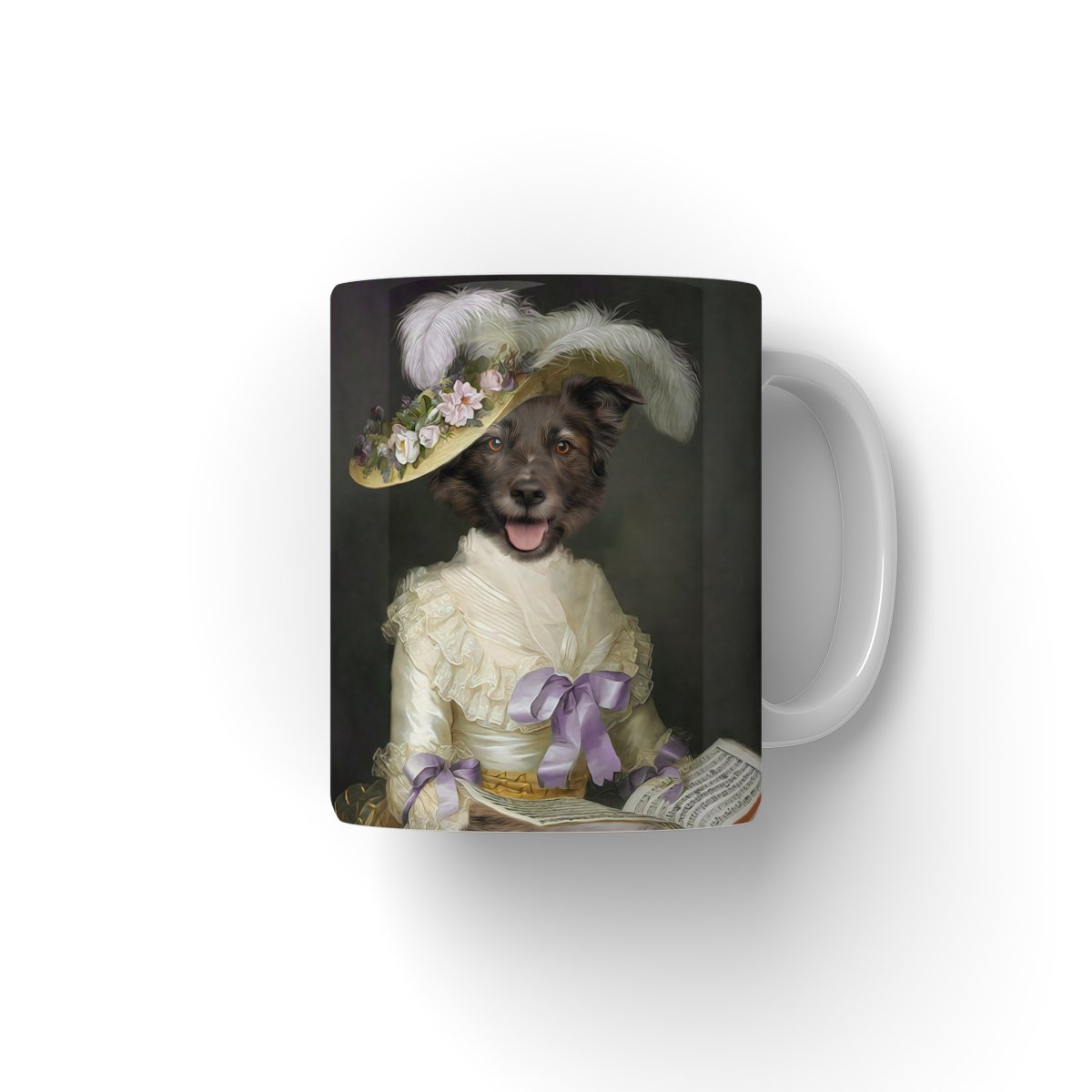 The English Rose: Custom Pet Coffee Mug - Paw & Glory - Dog Portraits - Pet Portraits
