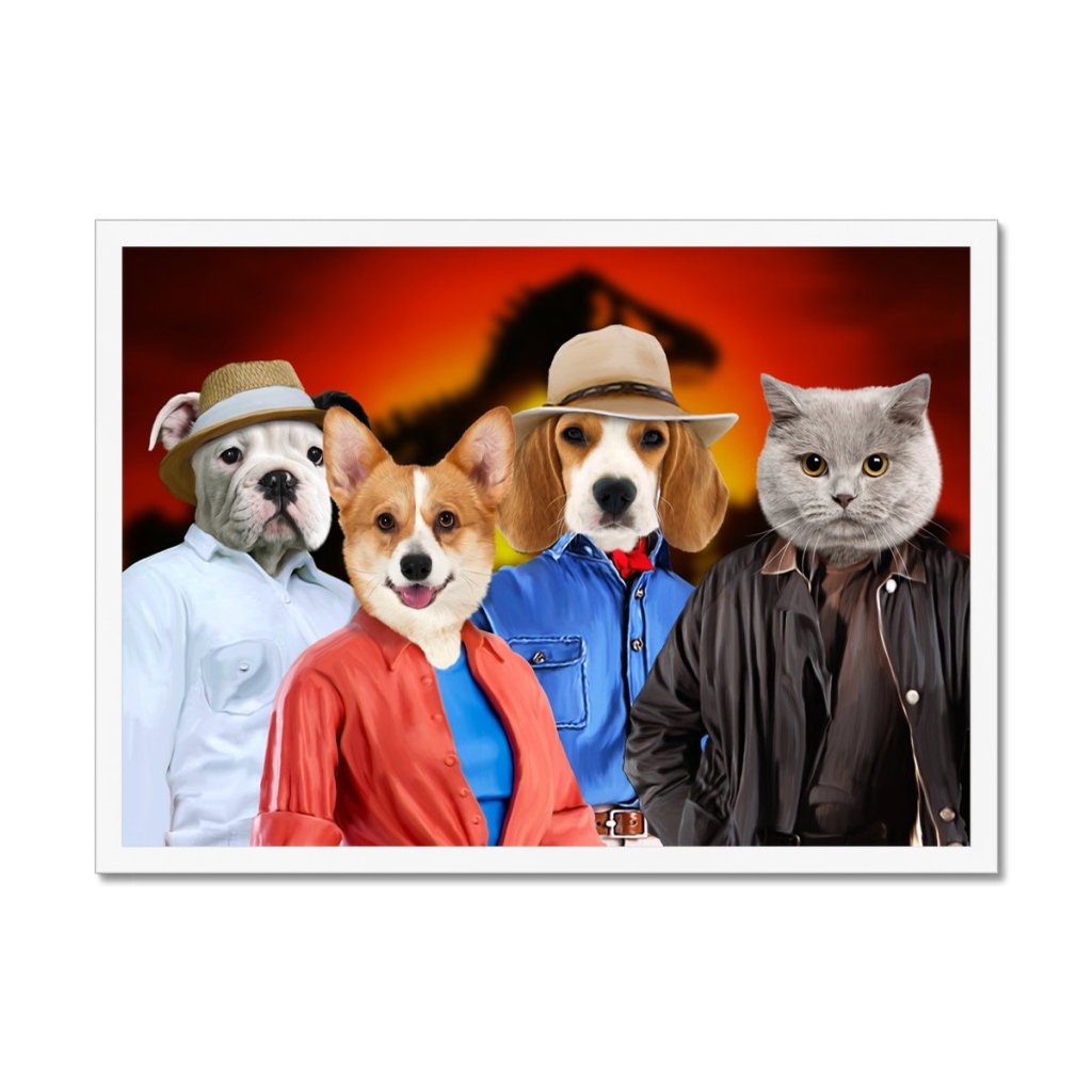 Pet Portraits | The Explorers (Jurassic Park Inspired): Custom Pet Portrait | Paw & Glory