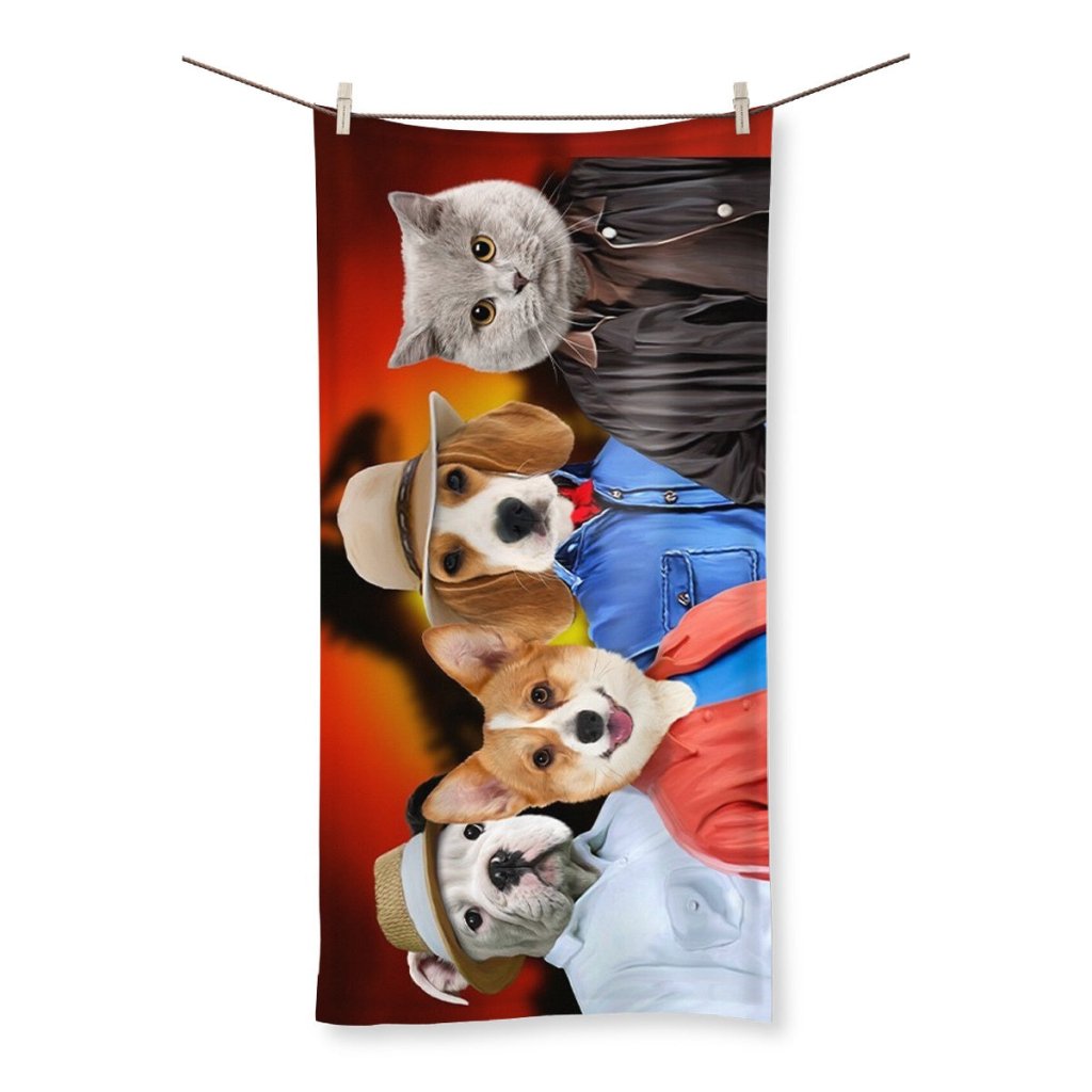 Dinosaur Explorers Custom Pet Towel | Custom Pet Portrait | Paw & Glory