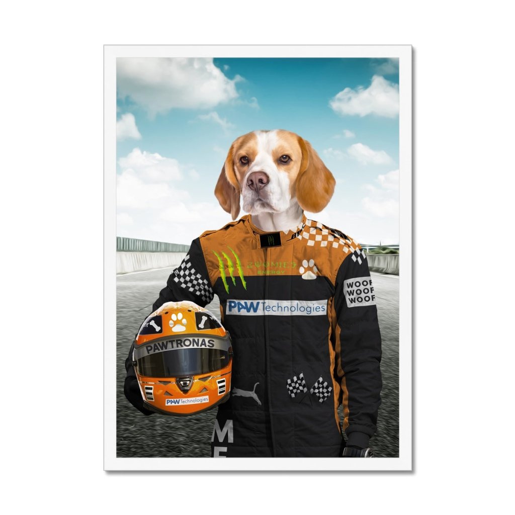Elite Racing Driver Custom Pet Portrait | Paw & Glory
