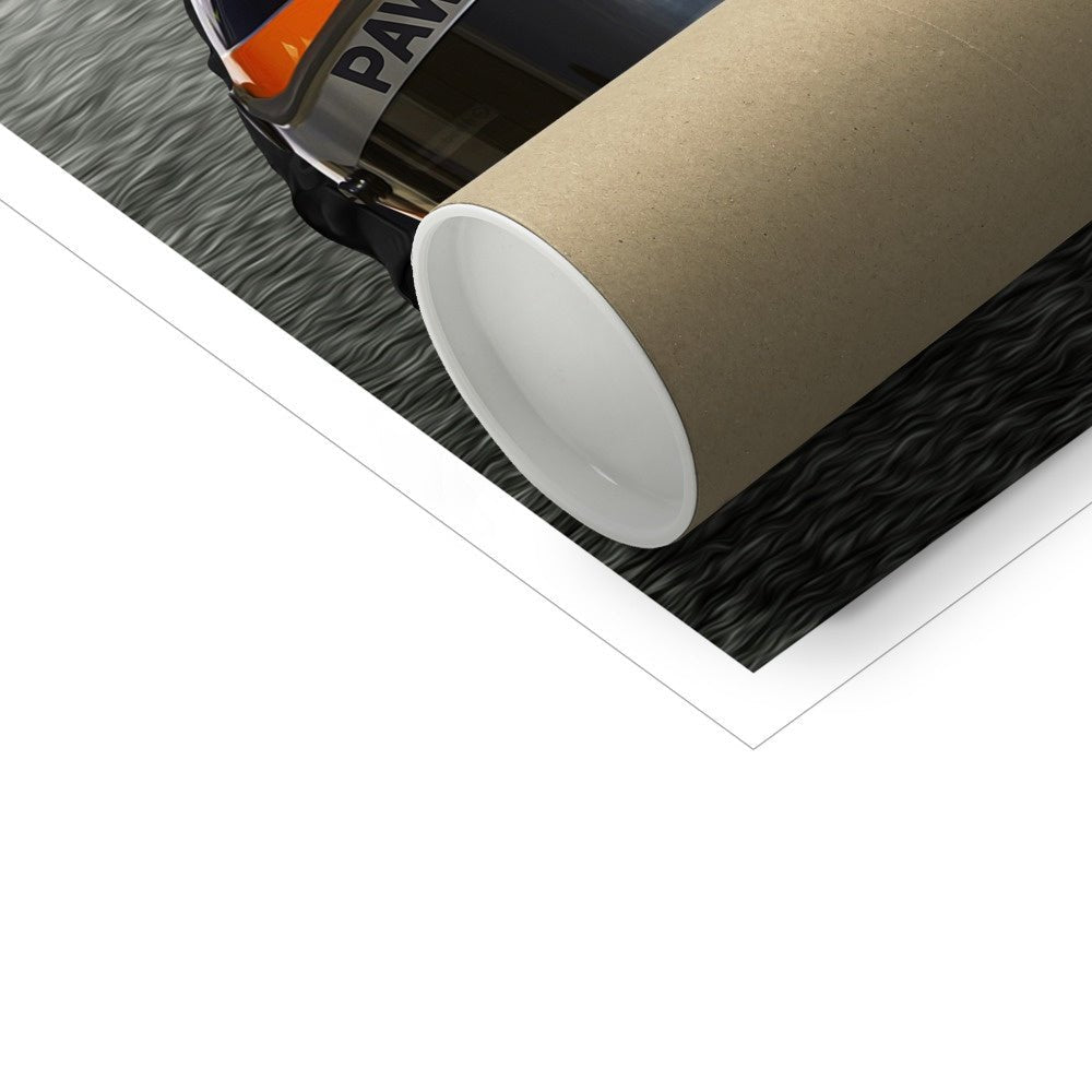 Pet Portraits | The Famous Driver (McLaren Inspired): Custom Pet Poster | Paw & Glory