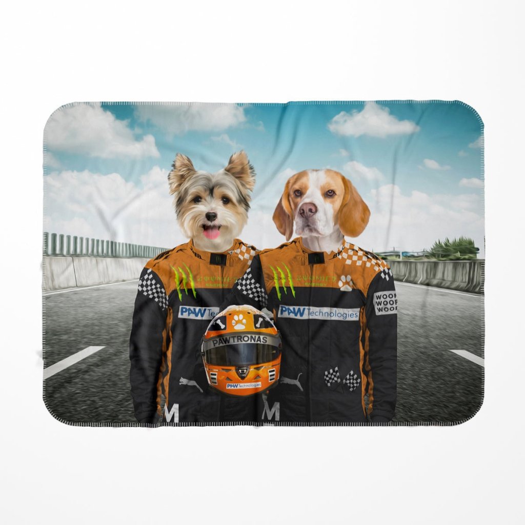 Elite Racing Drivers Custom Pet Blanket | Personalized Pet Gift | Paw & Glory