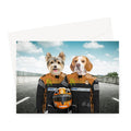 The Famous Drivers (McLaren Inspired): Custom Pet Greeting Card