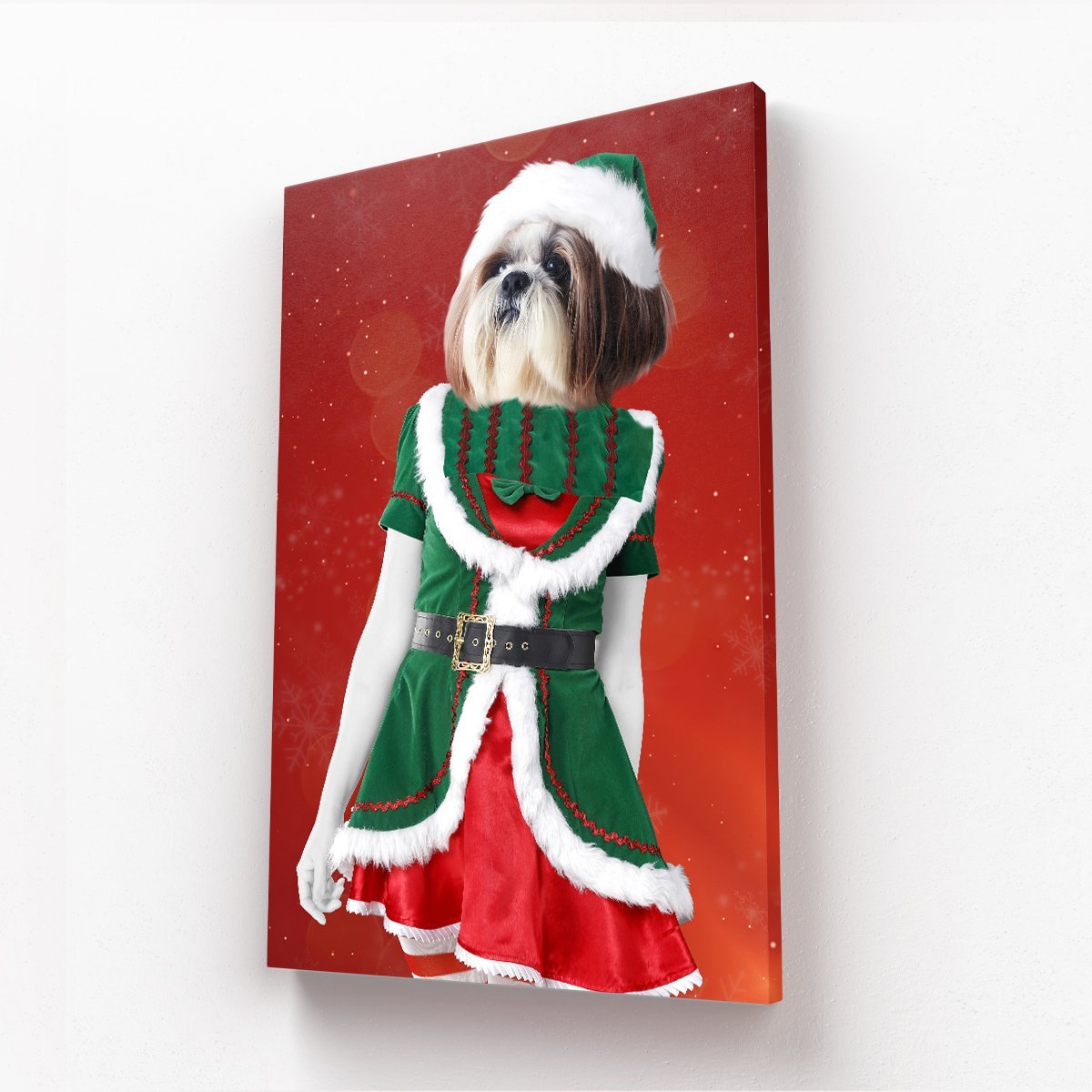 The Female Elf: Custom Pet Canvas - Paw & Glory - Dog Portraits - Pet Portraits