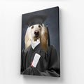 The Female Graduate: Custom Pet Canvas