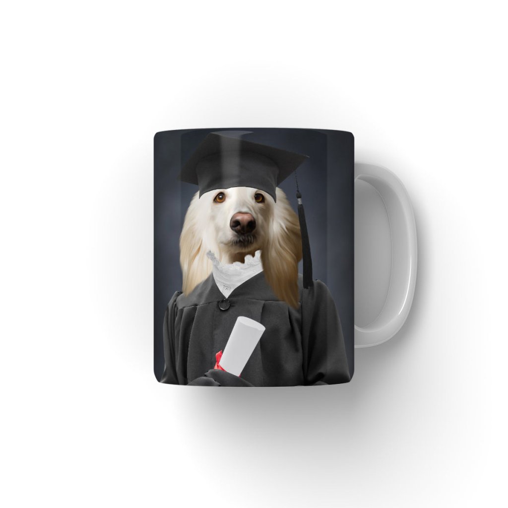 Pet Portraits | The Female Graduate: Custom Pet Coffee Mug | Paw & Glory