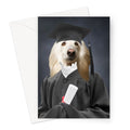 The Female Graduate: Custom Pet Greeting Card