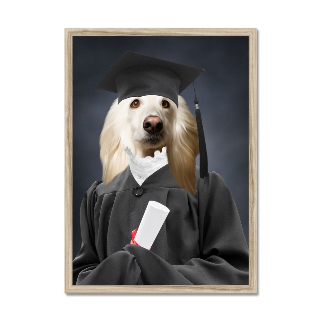 Pet Portraits | The Female Graduate: Custom Pet Portrait | Paw & Glory
