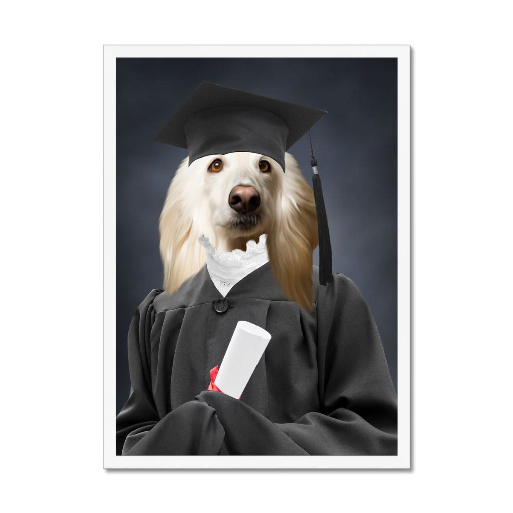 Pet Portraits | The Female Graduate: Custom Pet Portrait | Paw & Glory