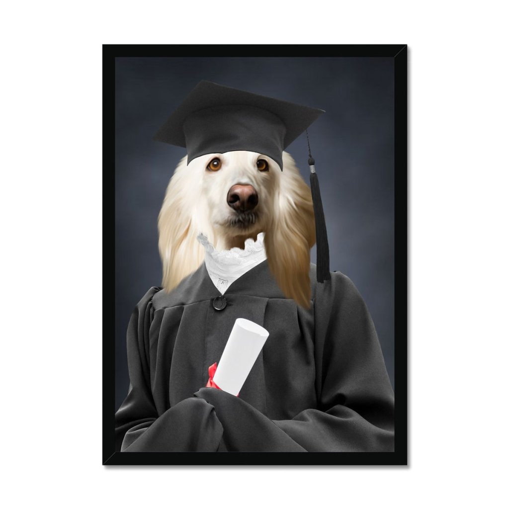 Pet Portraits | The Female Graduate: Custom Pet Portrait | Paw & Glory