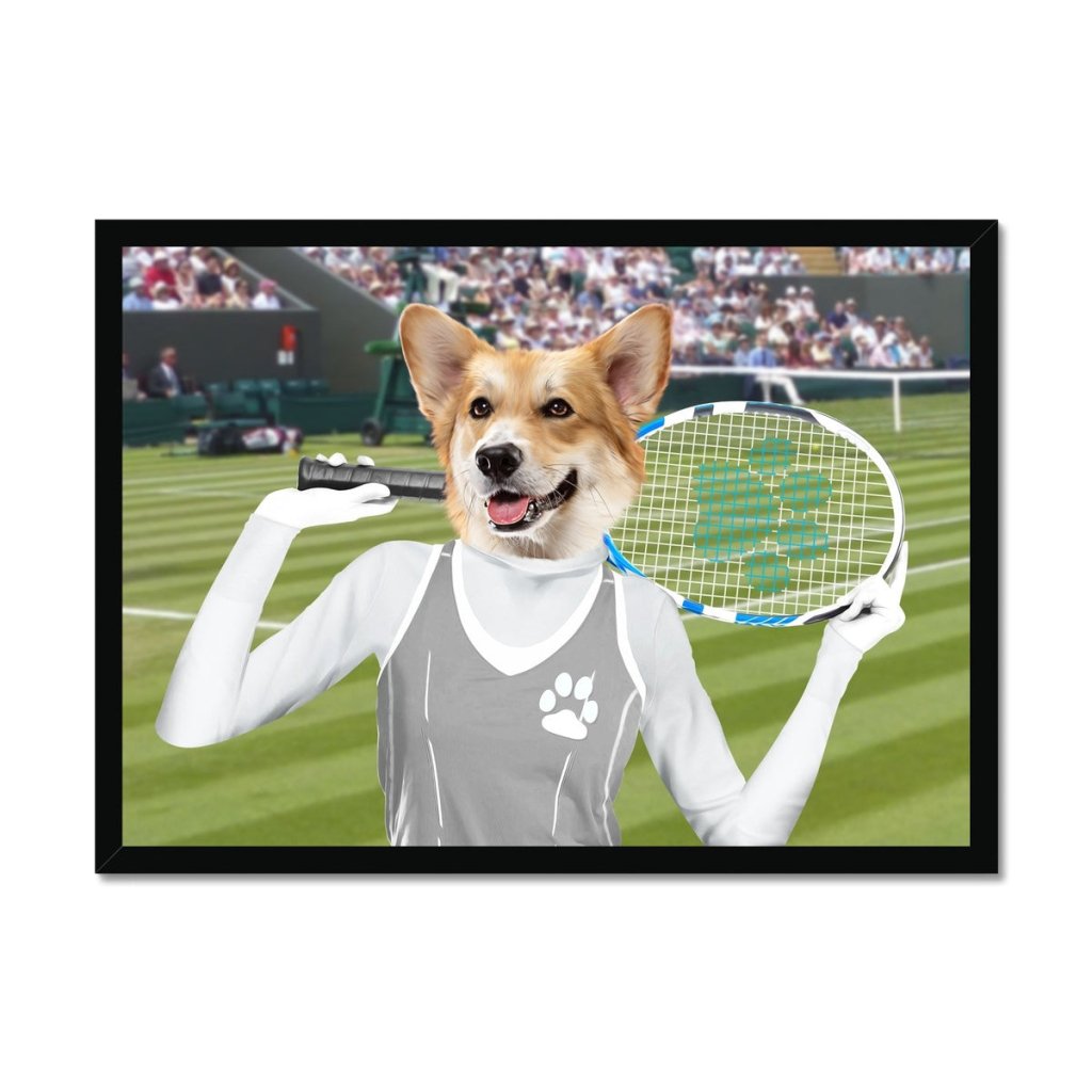Pet Portraits | The Female Tennis Player: Custom Pet Portrait | Paw & Glory