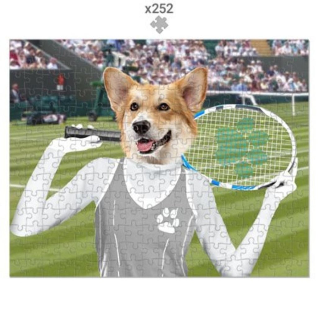 Pet Portraits | The Female Tennis Player: Custom Pet Puzzle | Paw & Glory