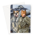 The Fighter Pilots: Custom Pet Greeting Card