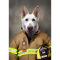 The Firefighter: Custom Digital Download Pet Portrait