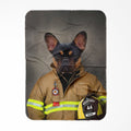 The Firefighter: Custom Pet Blanket