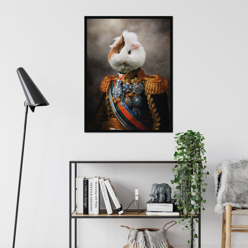 Pet Portraits | The First Lieutenant: Animal Art Framed Portrait | Paw & Glory