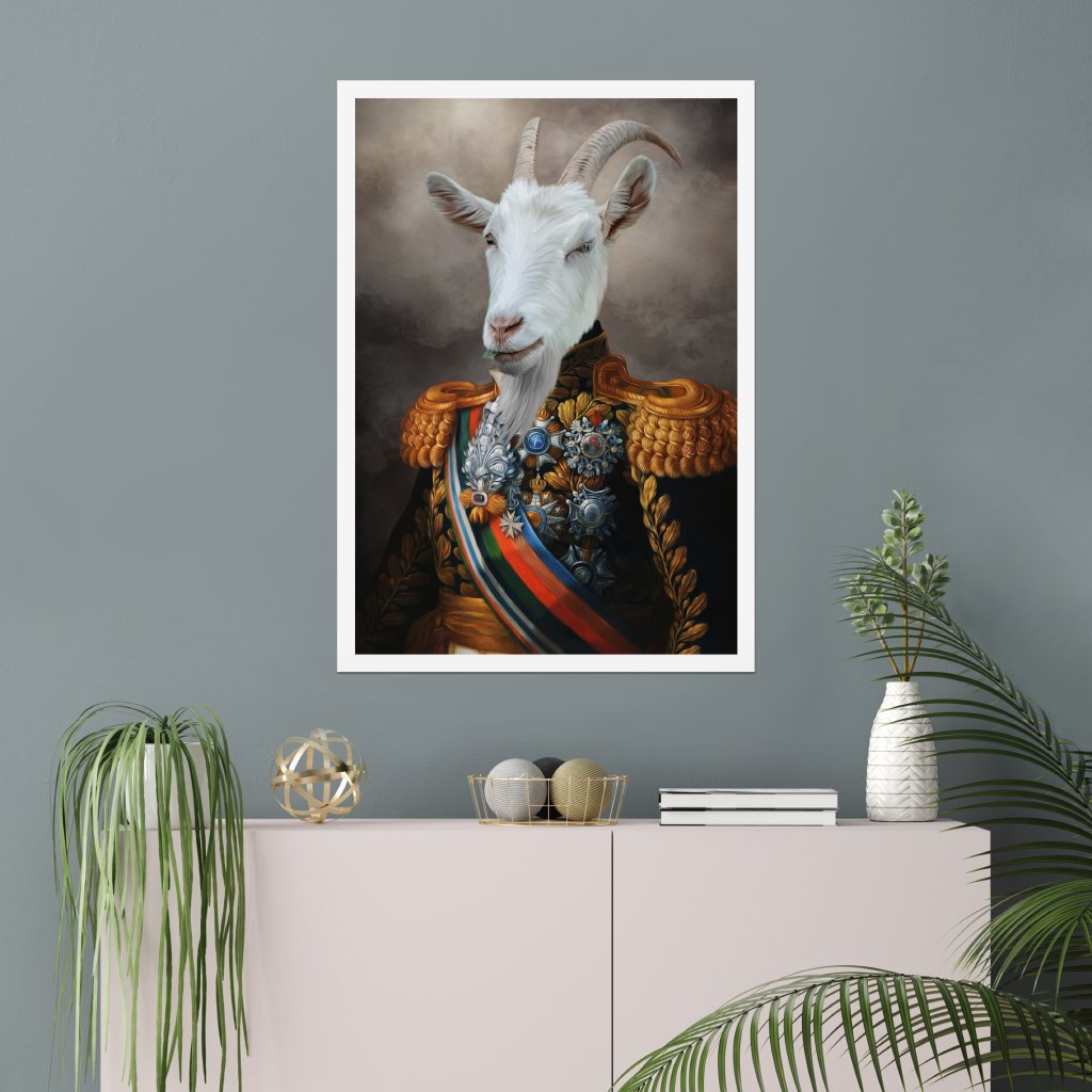 Pet Portraits | The First Lieutenant: Animal Art Poster | Paw & Glory
