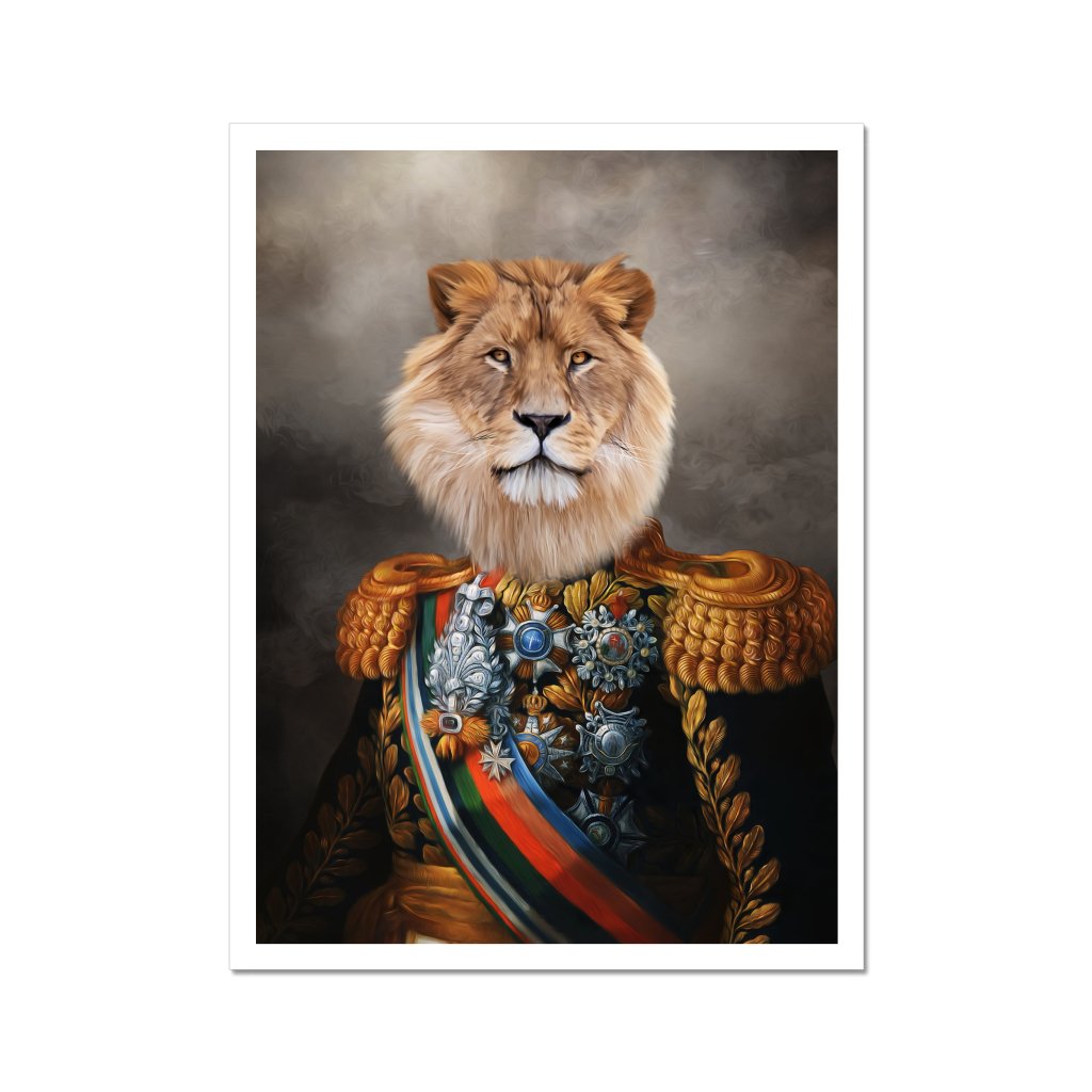 Pet Portraits | The First Lieutenant: Animal Art Poster | Paw & Glory