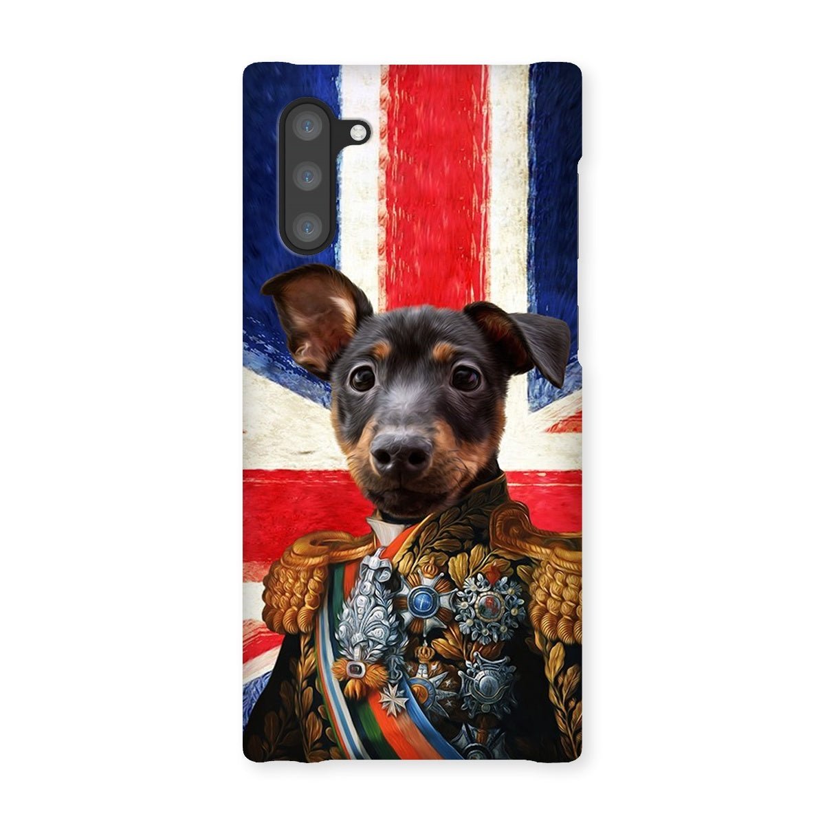 Pet Portraits | The First Lieutenant British Flag Edition: Custom Pet Phone Case | Paw & Glory