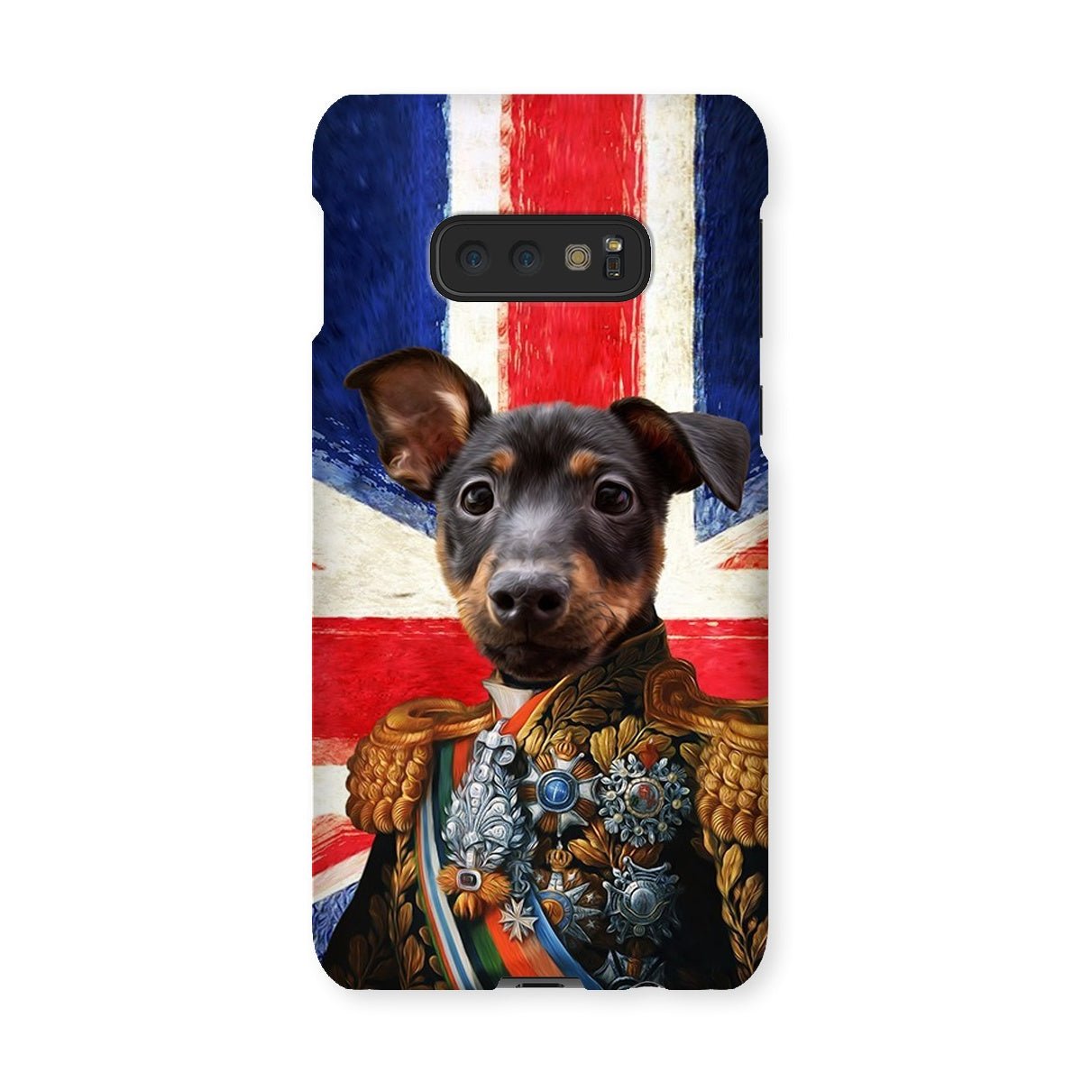 Pet Portraits | The First Lieutenant British Flag Edition: Custom Pet Phone Case | Paw & Glory