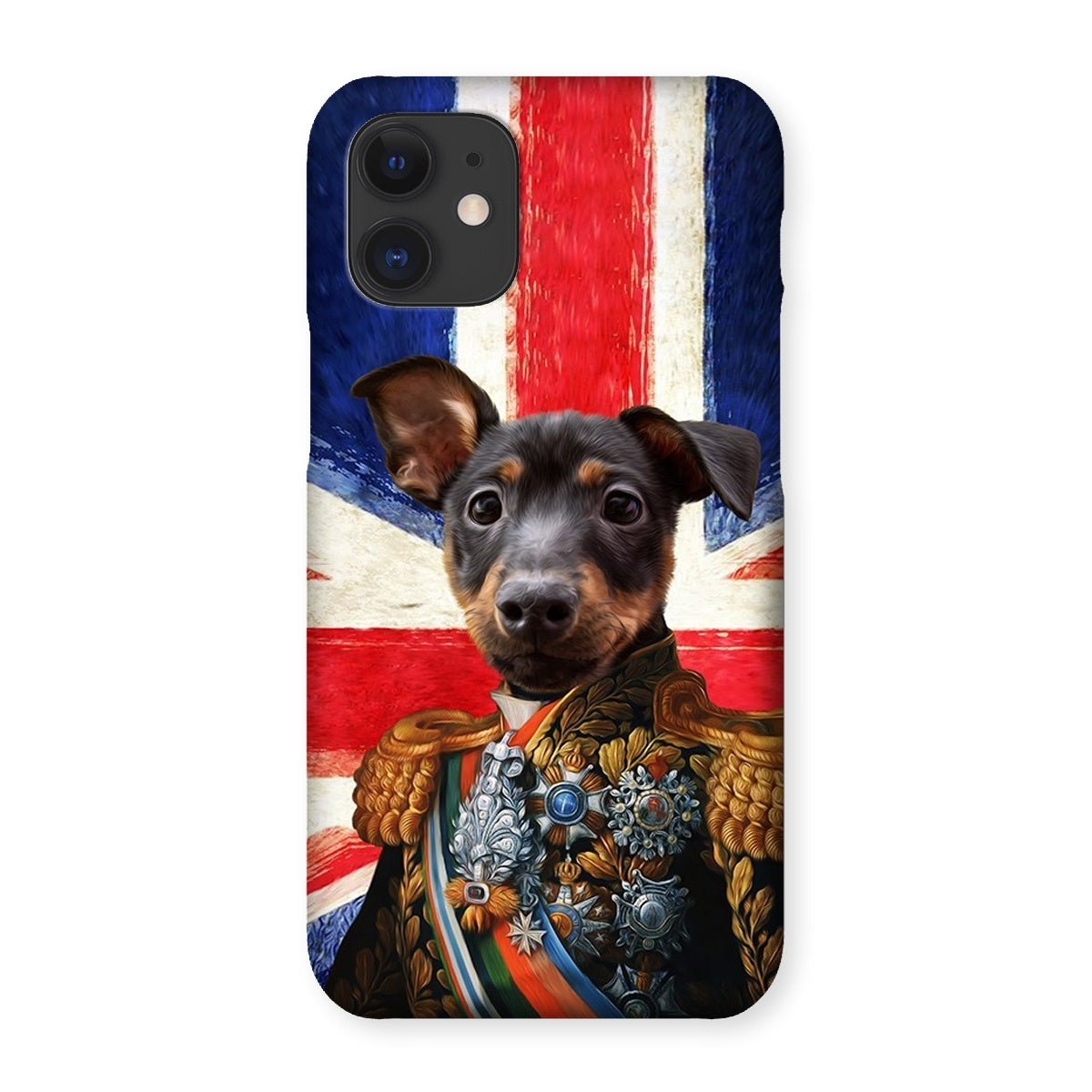 Pet Portraits | The First Lieutenant British Flag Edition: Custom Pet Phone Case | Paw & Glory
