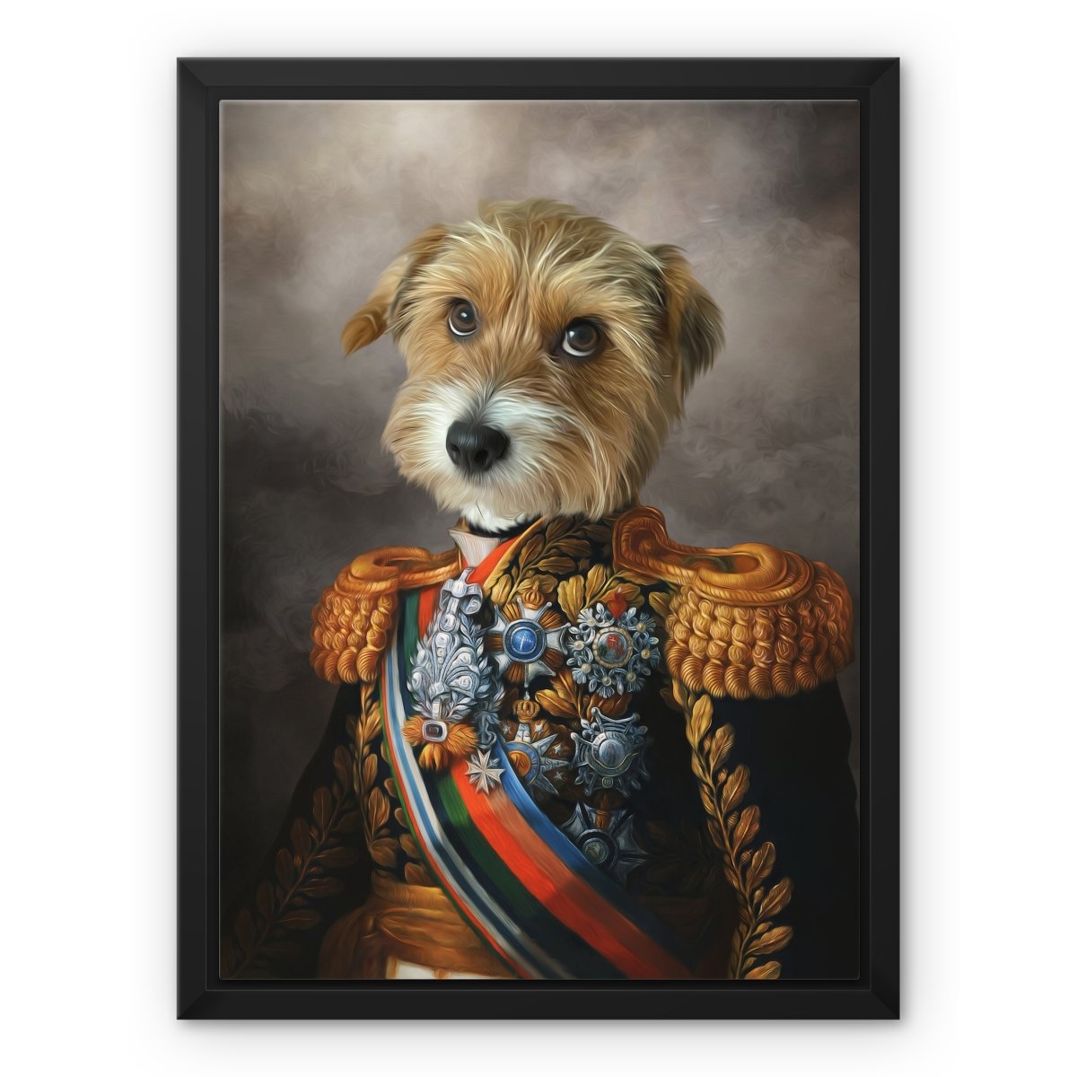 Pet Portraits | The First Lieutenant: Custom Pet Canvas | Paw & Glory