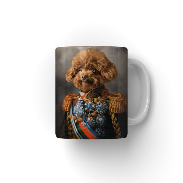 The First Lieutenant: Custom Pet Coffee Mug | royal pet portrait | Paw & Glory