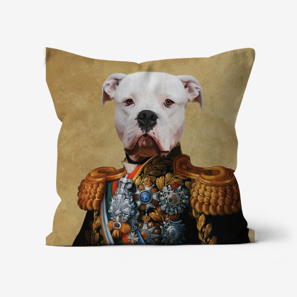 Pet Portraits | The First Lieutenant: Custom Pet Pillow | Paw & Glory
