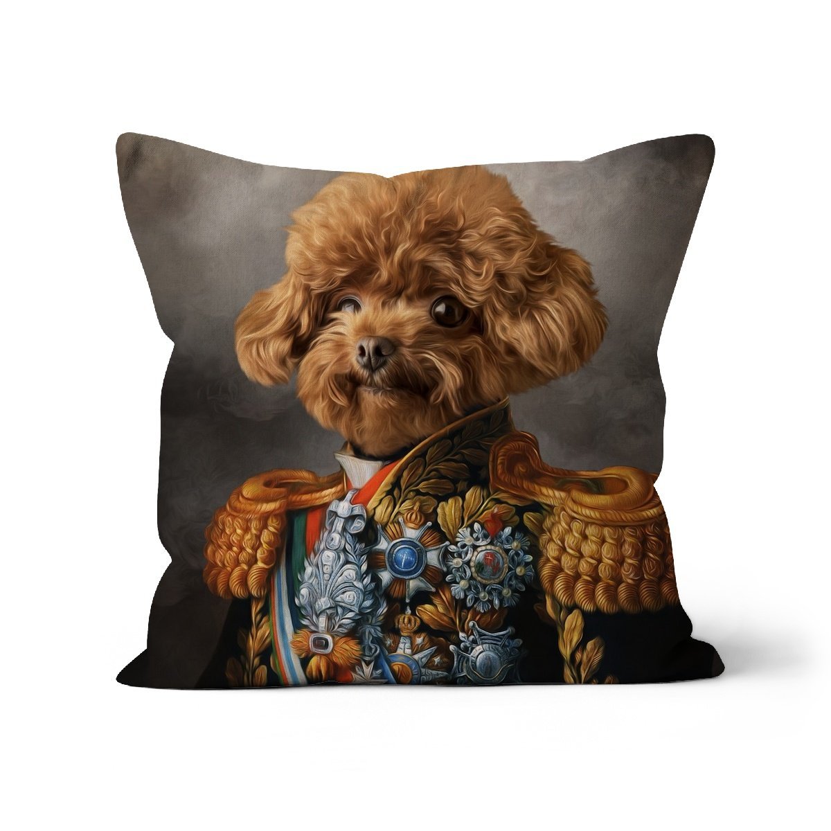 Pet Portraits | The First Lieutenant: Custom Pet Pillow | Paw & Glory
