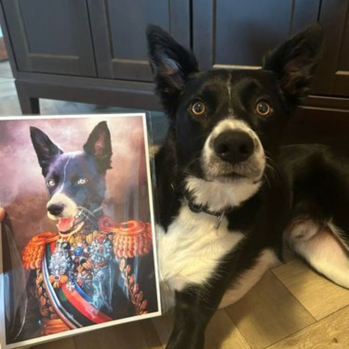 The First Lieutenant: Custom Pet Portrait | custom pet portrait | Paw & Glory