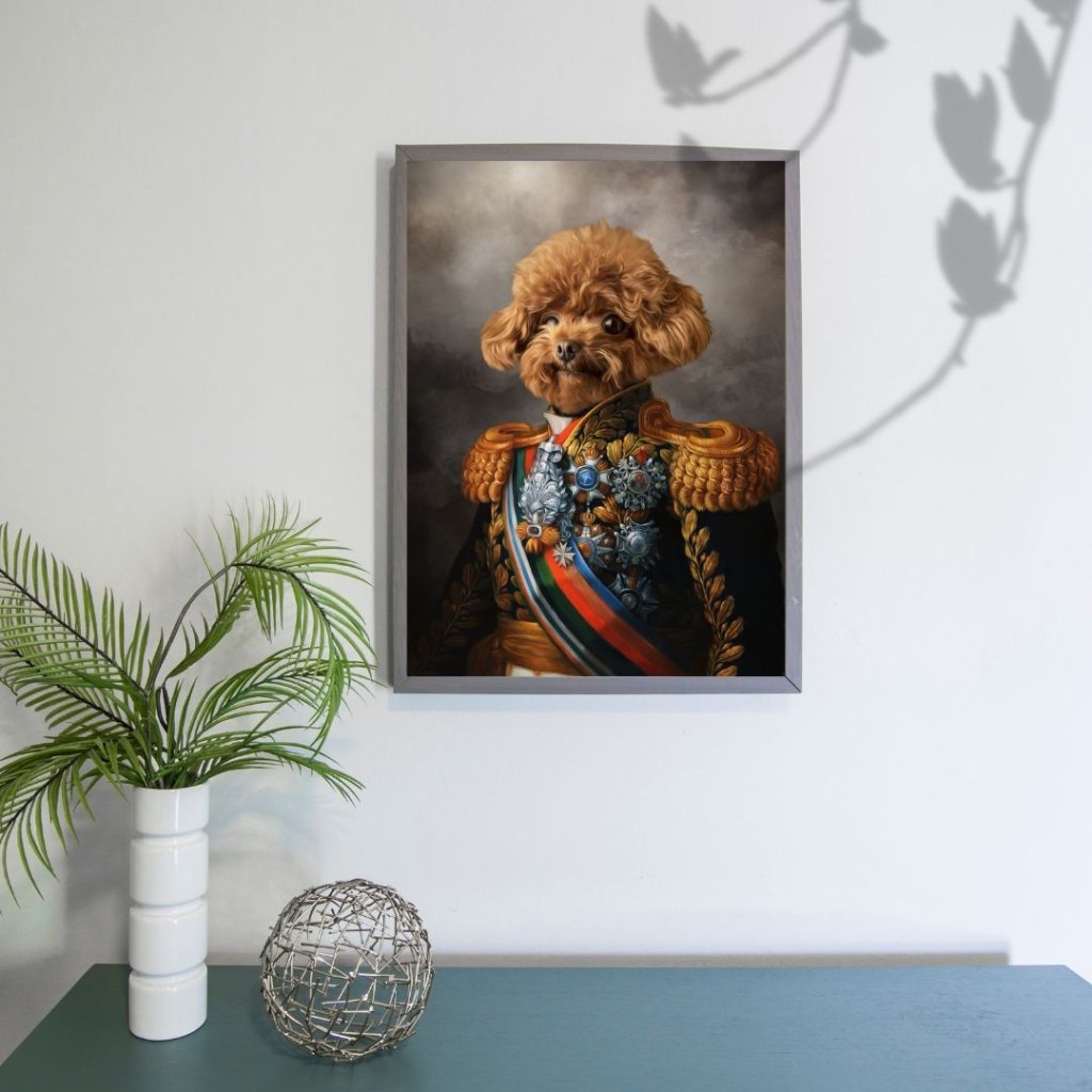 Pet Portraits | The First Lieutenant: Custom Pet Portrait | Paw & Glory