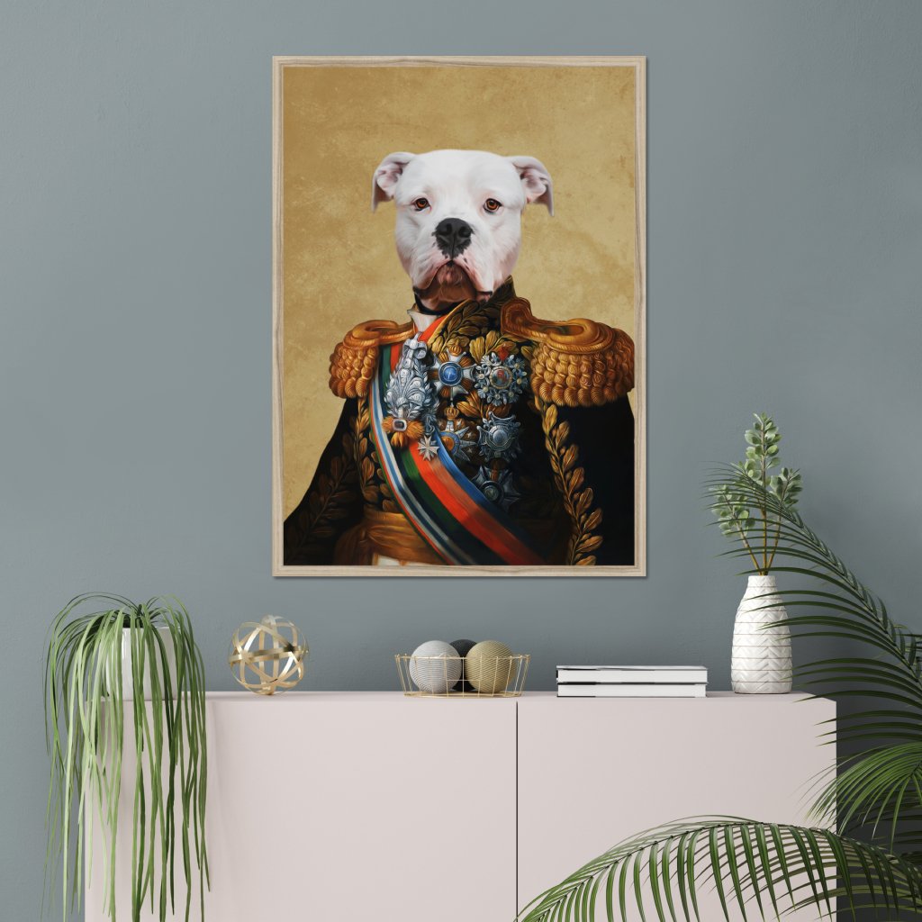 Pet Portraits | The First Lieutenant: Custom Pet Portrait | Paw & Glory