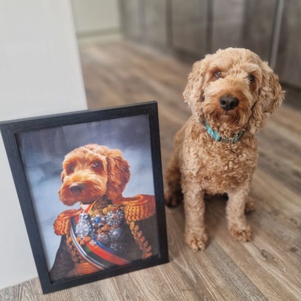 Pet Portraits | The First Lieutenant: Custom Pet Portrait | Paw & Glory
