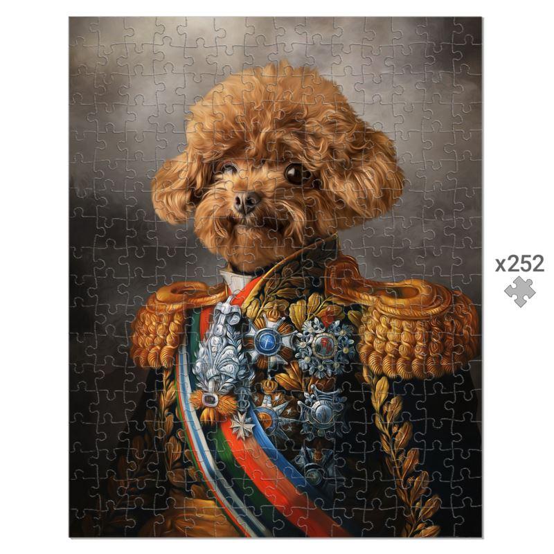 The First Lieutenant: Custom Pet Puzzle - Paw & Glory - Dog Portraits - Pet Portraits