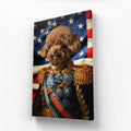 The First Lieutenant USA Flag Edition: Custom Pet Canvas