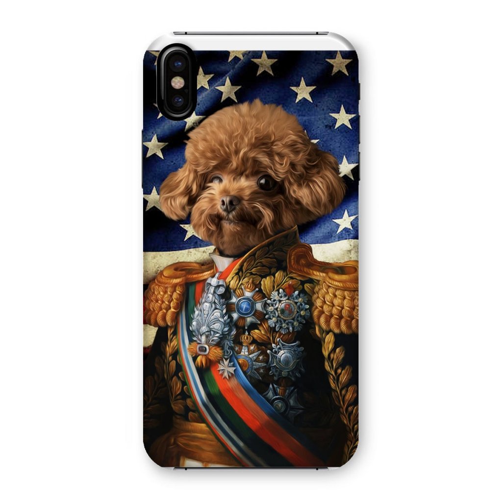 Pet Portraits | The First Lieutenant USA Flag Edition: Custom Pet Phone Case | Paw & Glory