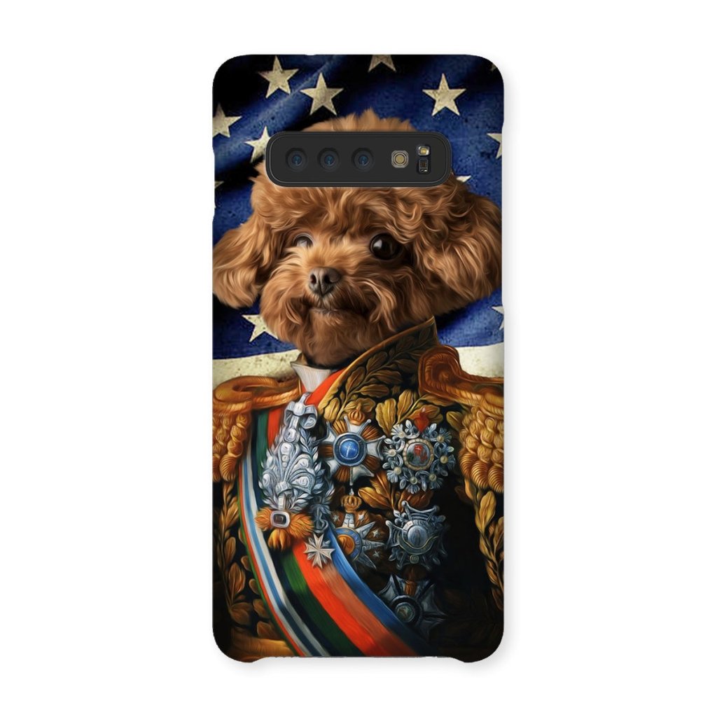 Pet Portraits | The First Lieutenant USA Flag Edition: Custom Pet Phone Case | Paw & Glory