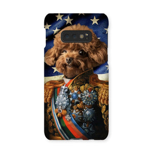 The First Lieutenant USA Flag Edition: Custom Pet Phone Case - Paw & Glory - Dog Portraits - Pet Portraits