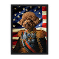 The First Lieutenant USA Flag Edition: Custom Pet Portrait