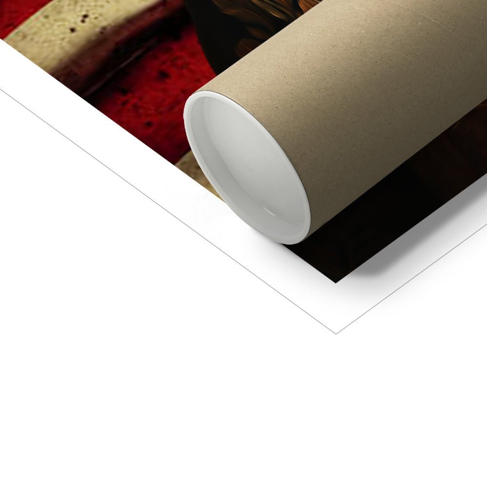 Pet Portraits | The First Lieutenant USA Flag Edition: Custom Pet Poster | Paw & Glory